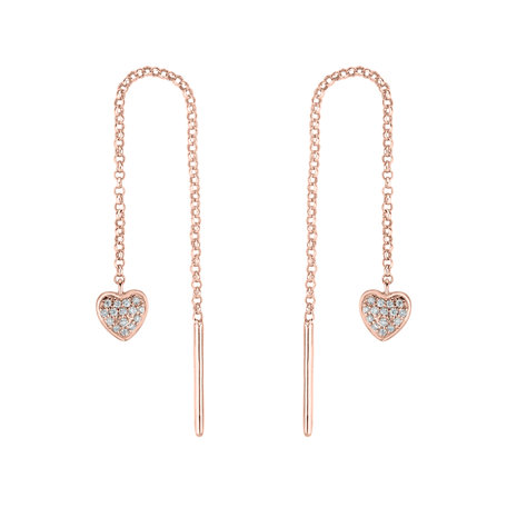 Diamond earrings Amazing Heart