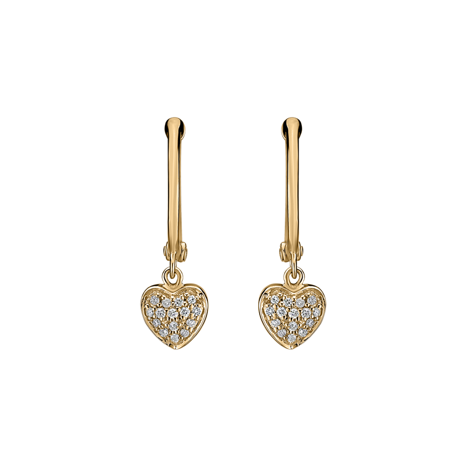 Diamond earrings Amazing Heart
