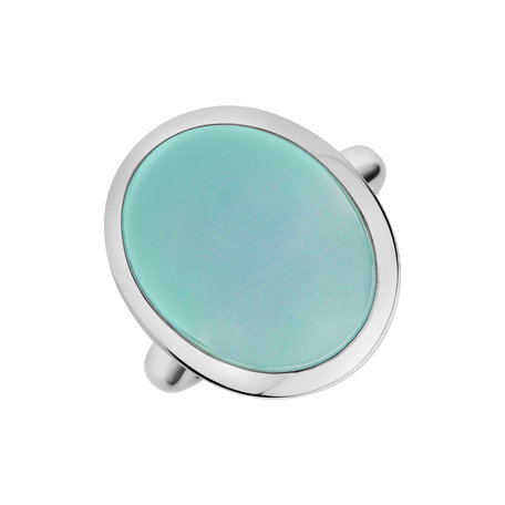Ring with Chalcedony Gem Grace
