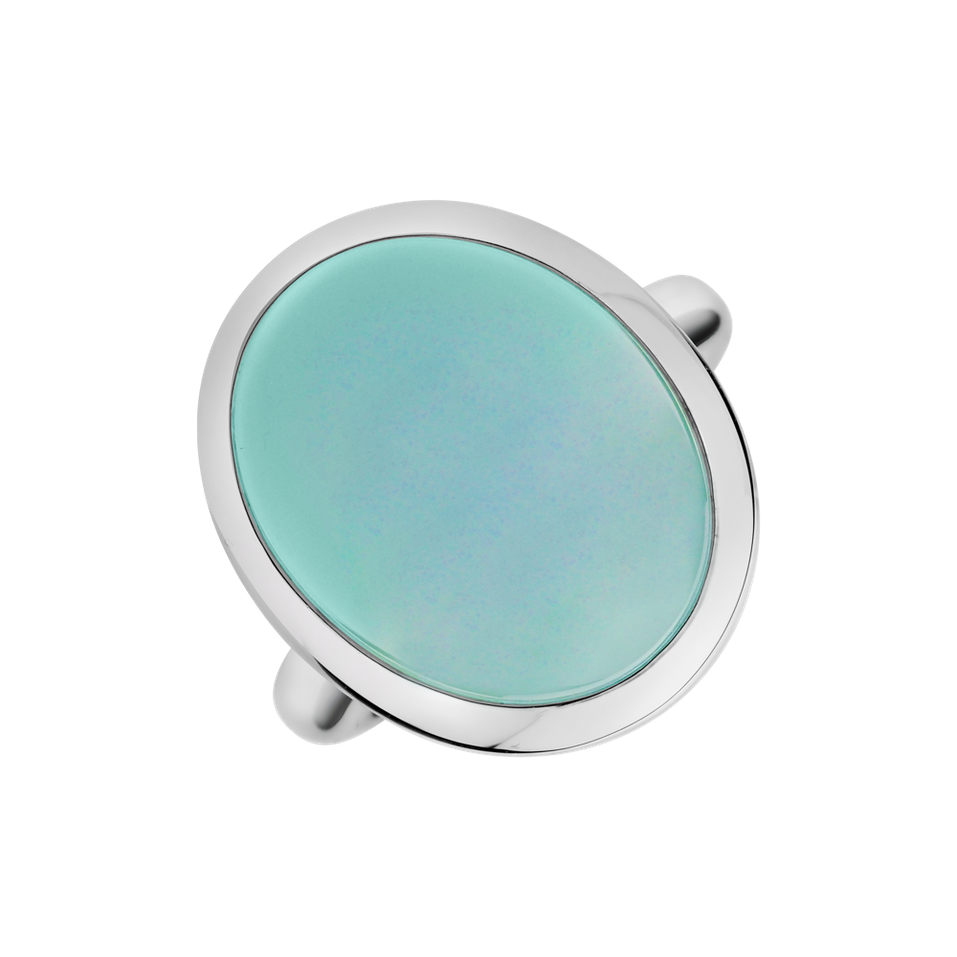 Ring with Chalcedony Gem Grace