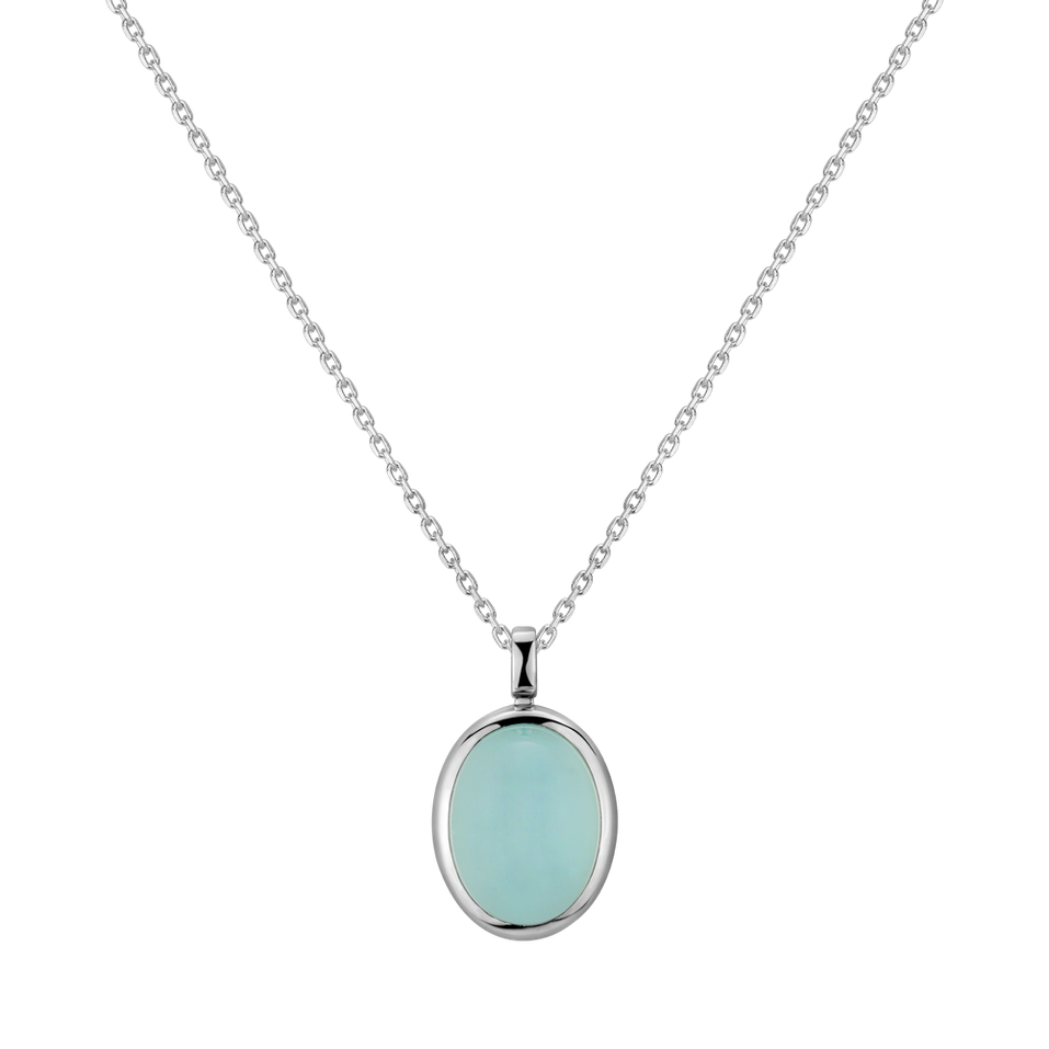 Pendant with Chalcedony Gem Grace