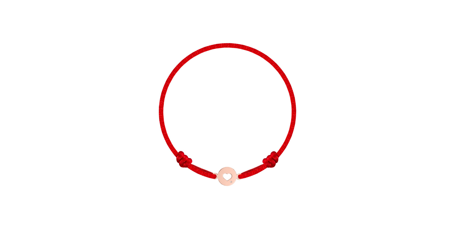Children's diamond bracelet Heart Circle