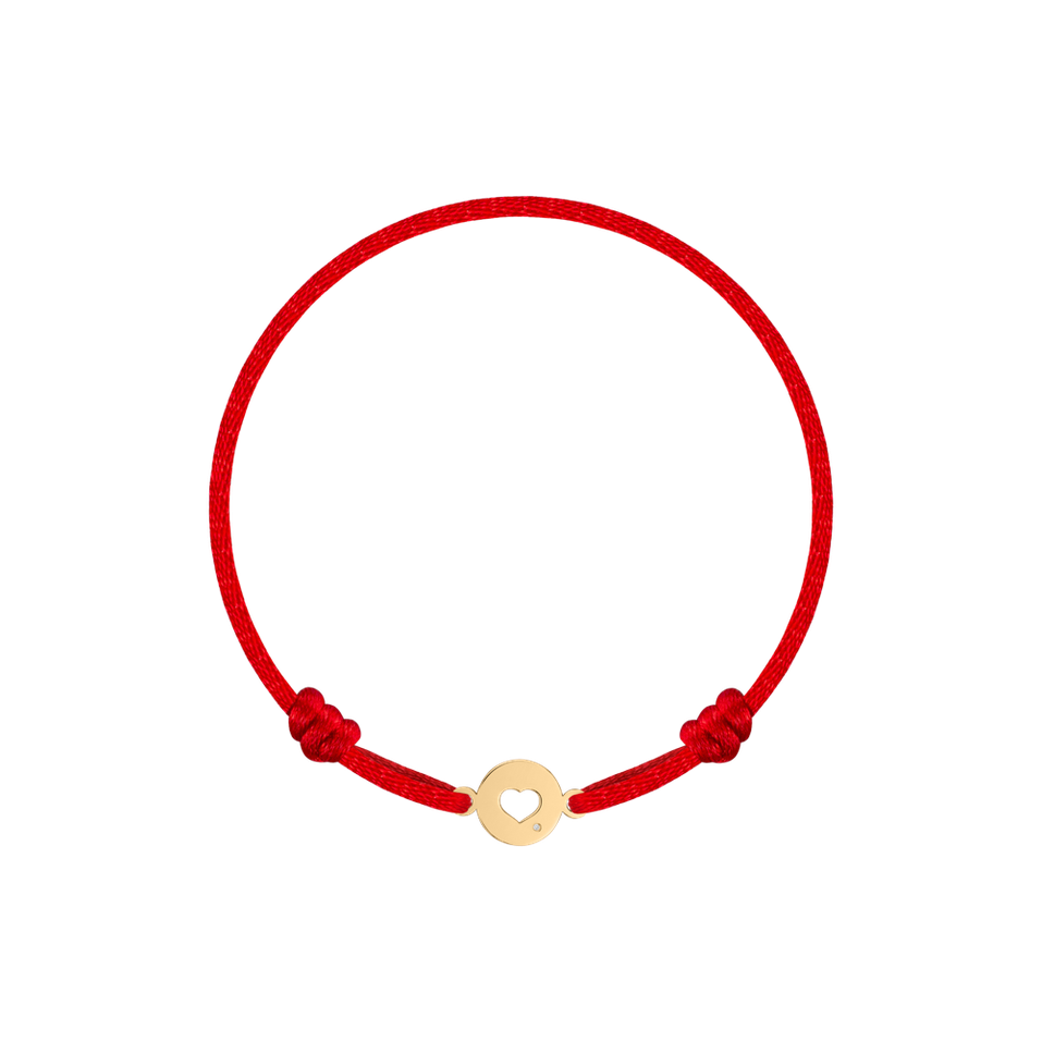 Children's diamond bracelet Heart Circle
