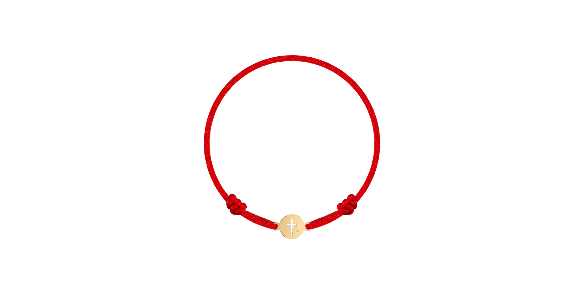 Children's diamond bracelet Cross Circle