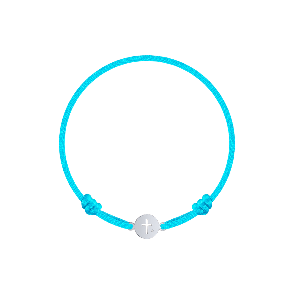 Children's diamond bracelet Cross Circle
