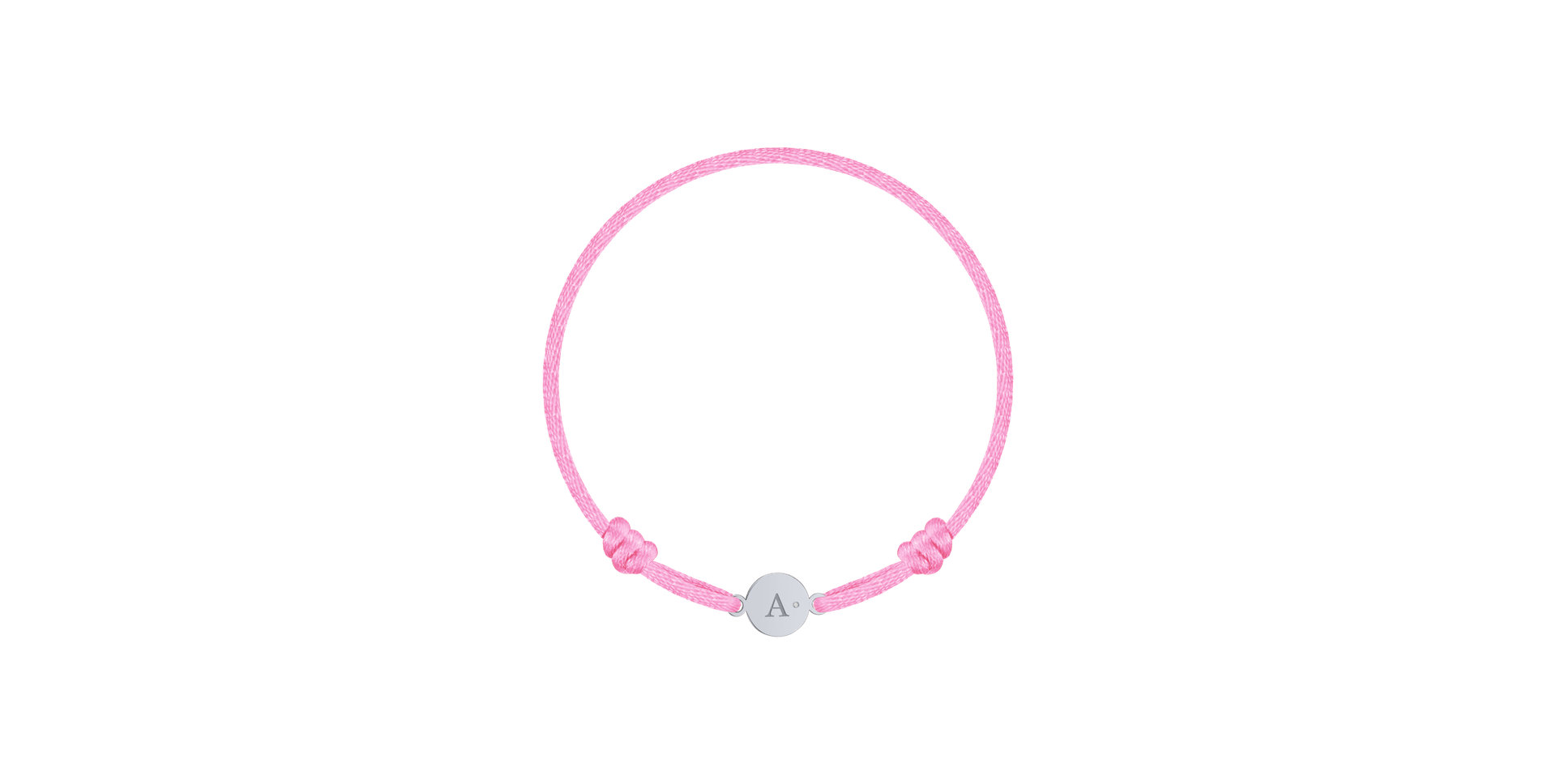 Children's diamond bracelet Circle Letter A