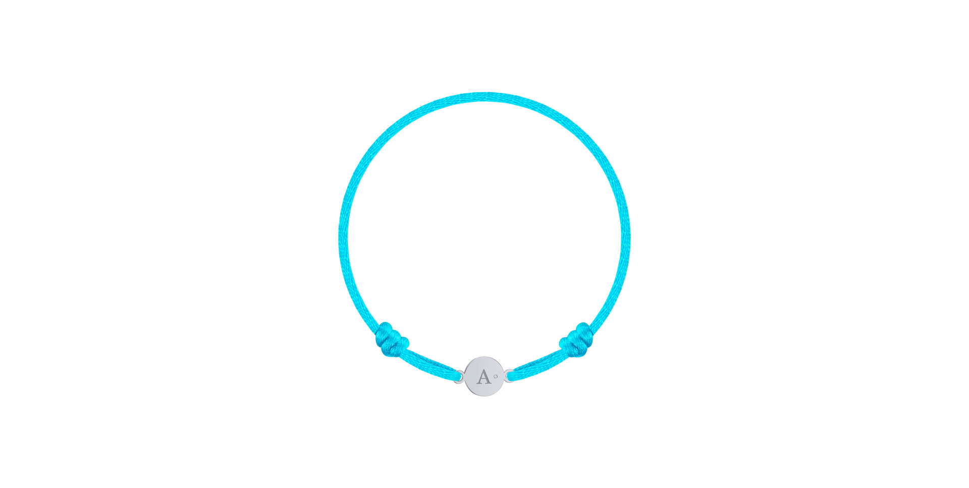 Children's diamond bracelet Circle Letter A