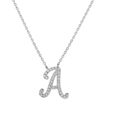 Diamond necklace Curly Glitter A
