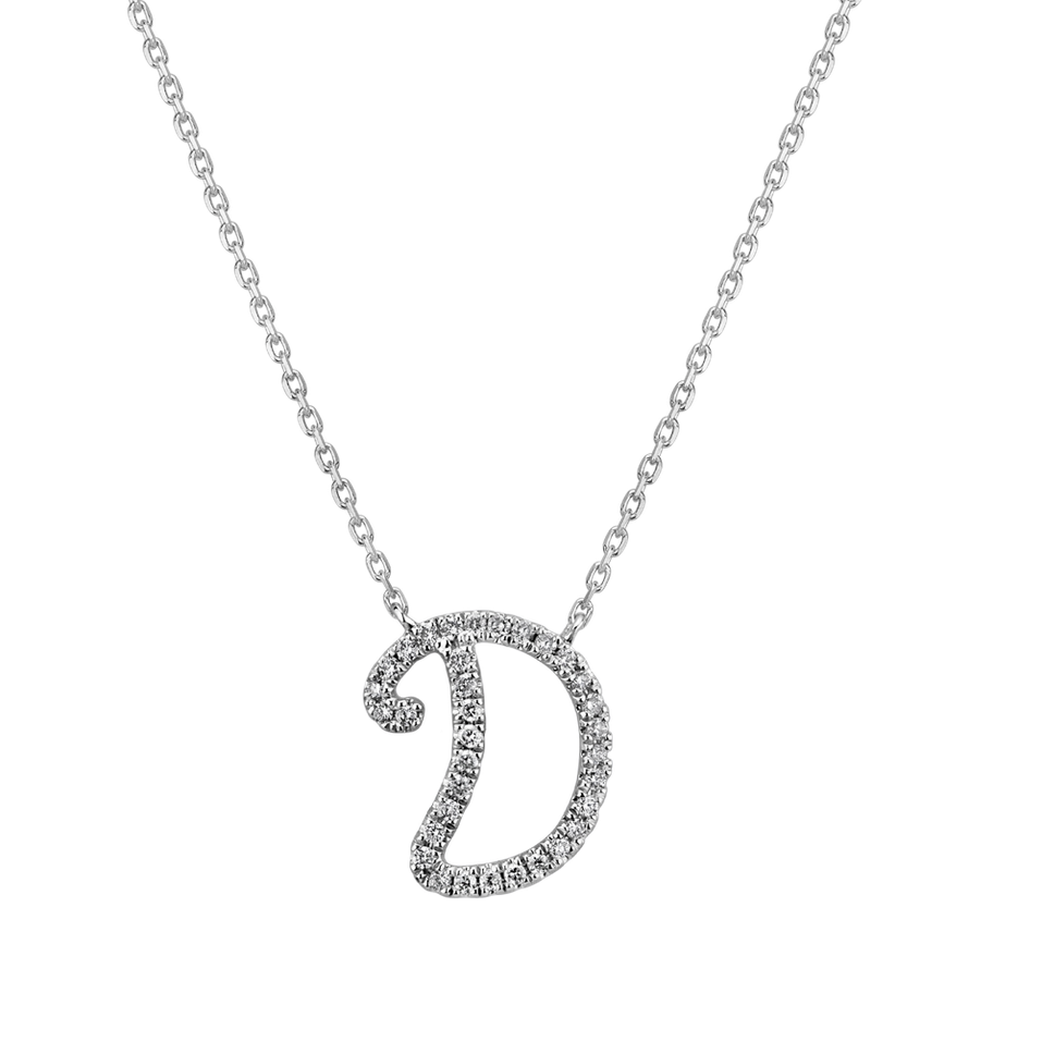 Diamond necklace Curly Glitter D