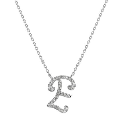 Diamond necklace Curly Glitter E