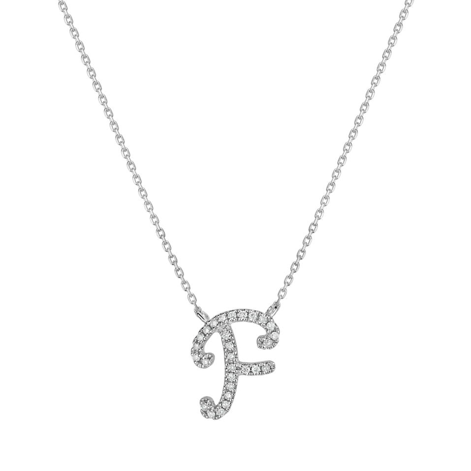 Diamond necklace Curly Glitter F