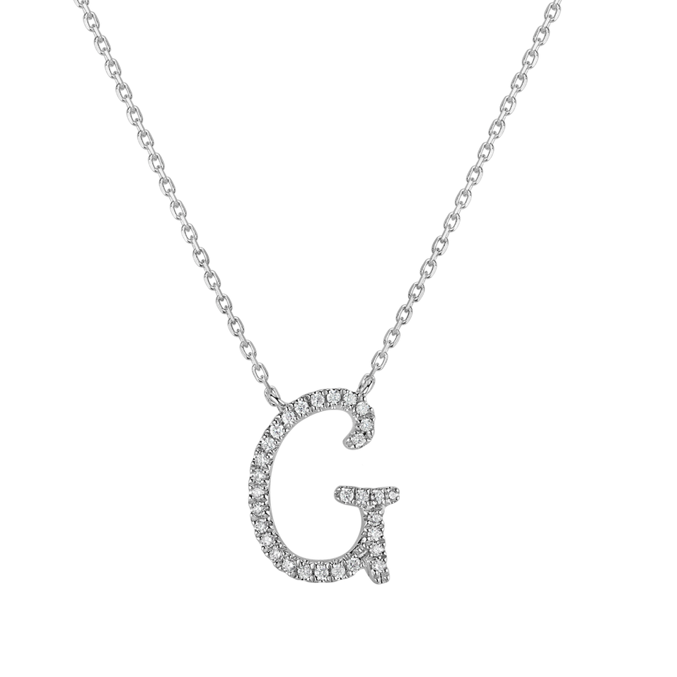 Diamond necklace Curly Glitter G