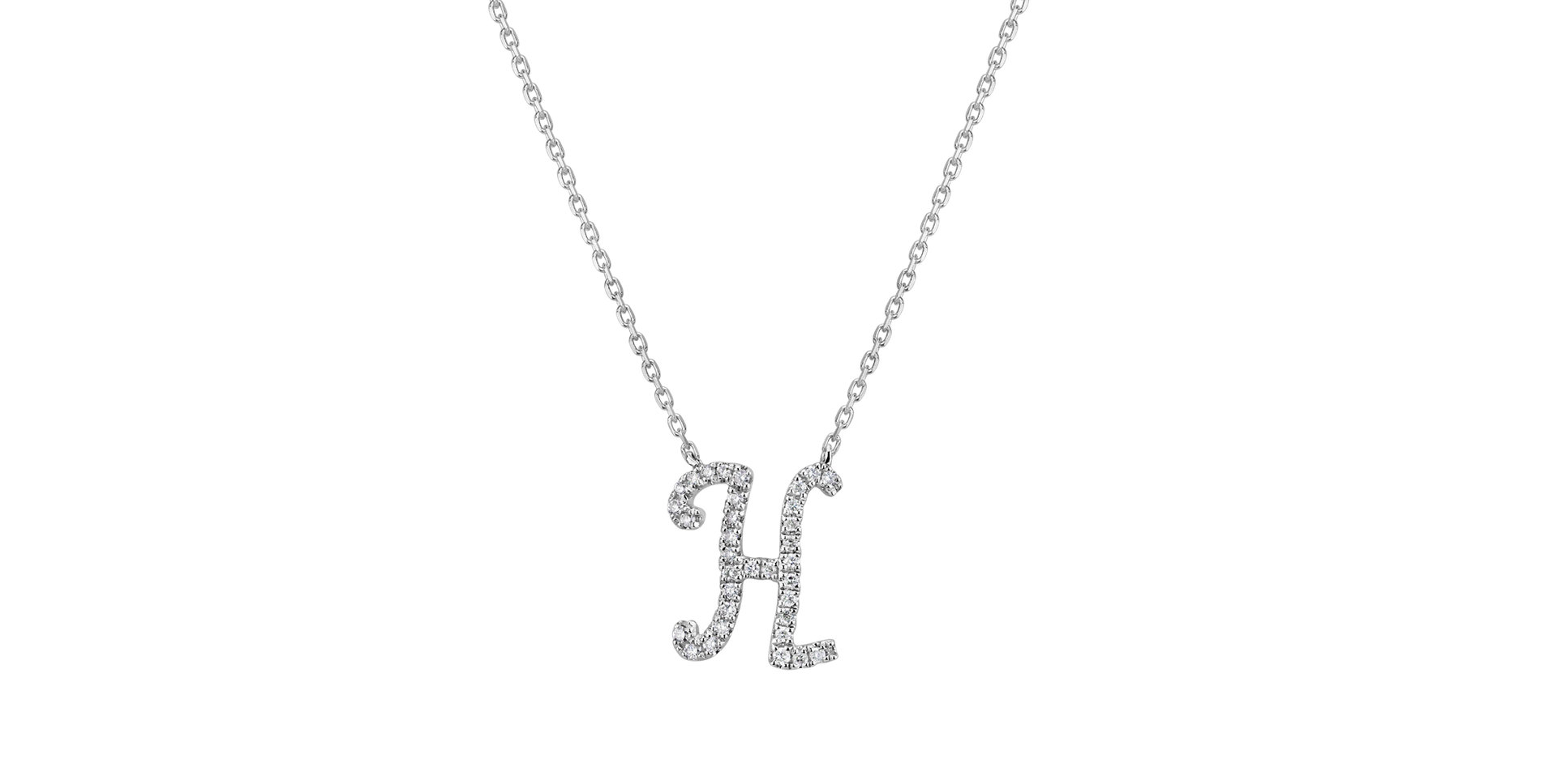 Diamond necklace Curly Glitter H