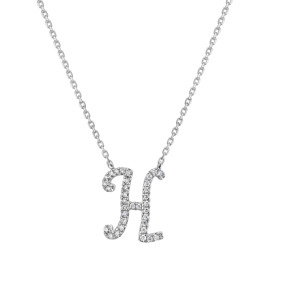 Diamond necklace Curly Glitter H