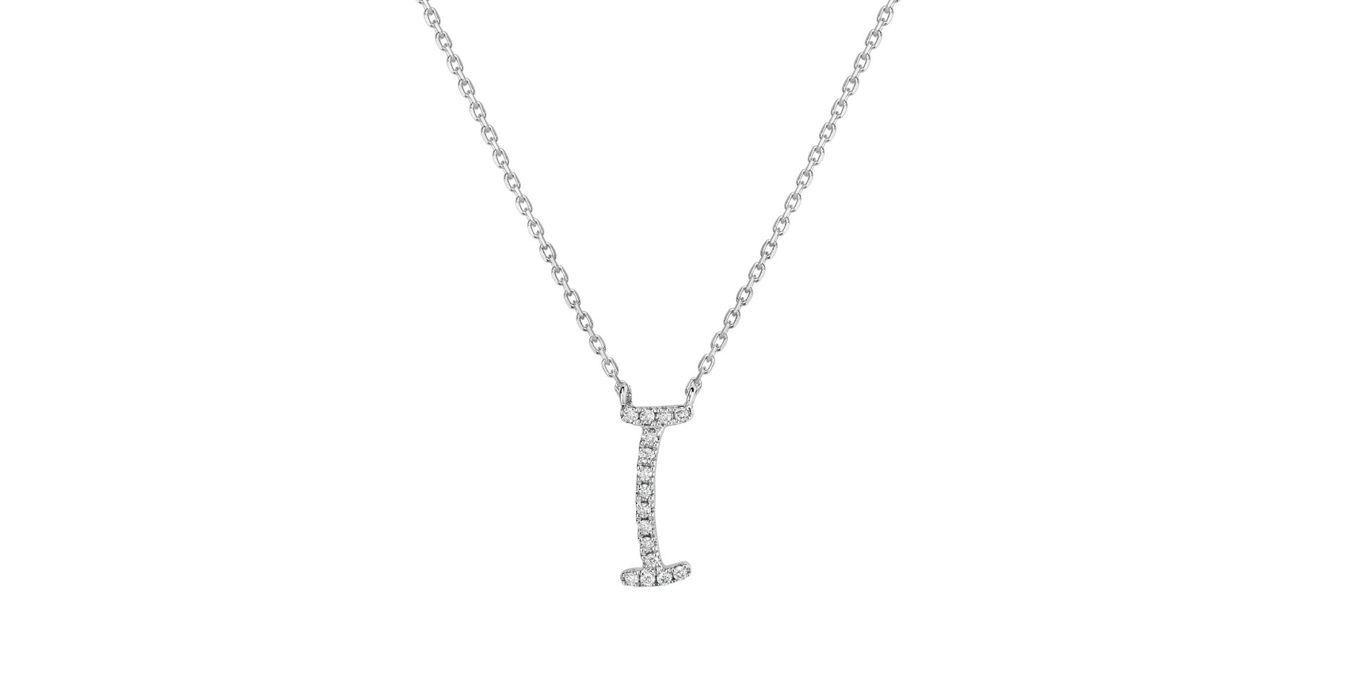 Diamond necklace Curly Glitter I