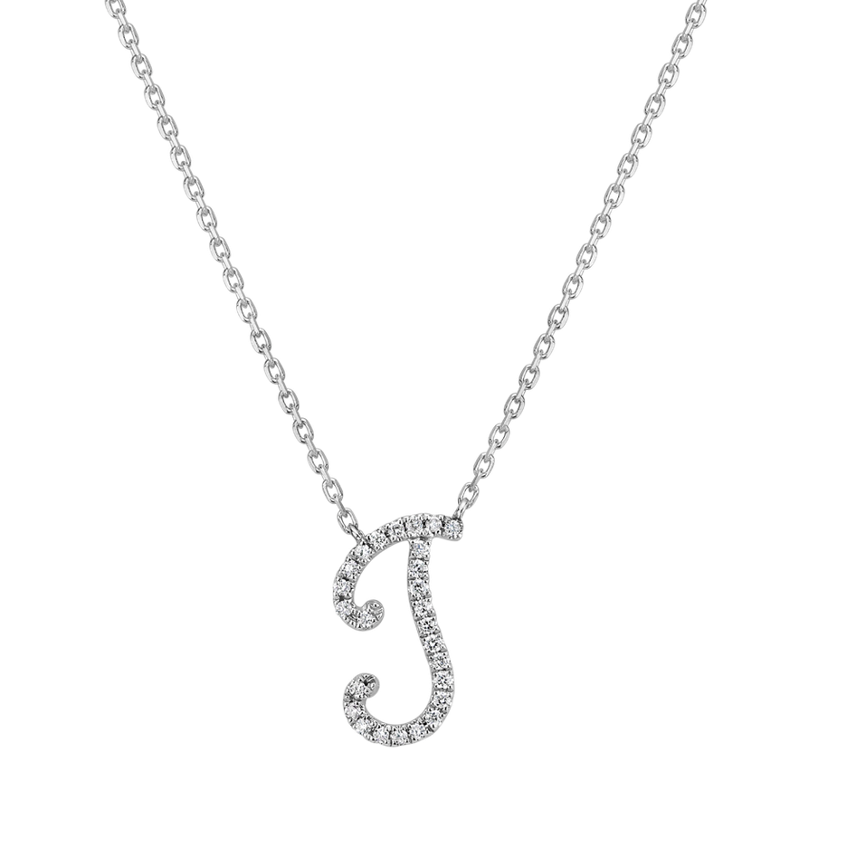 Diamond necklace Curly Glitter J