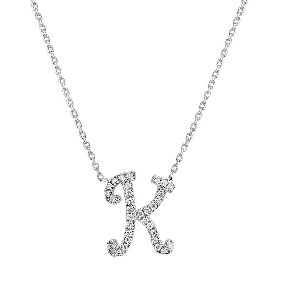 Diamond necklace Curly Glitter K