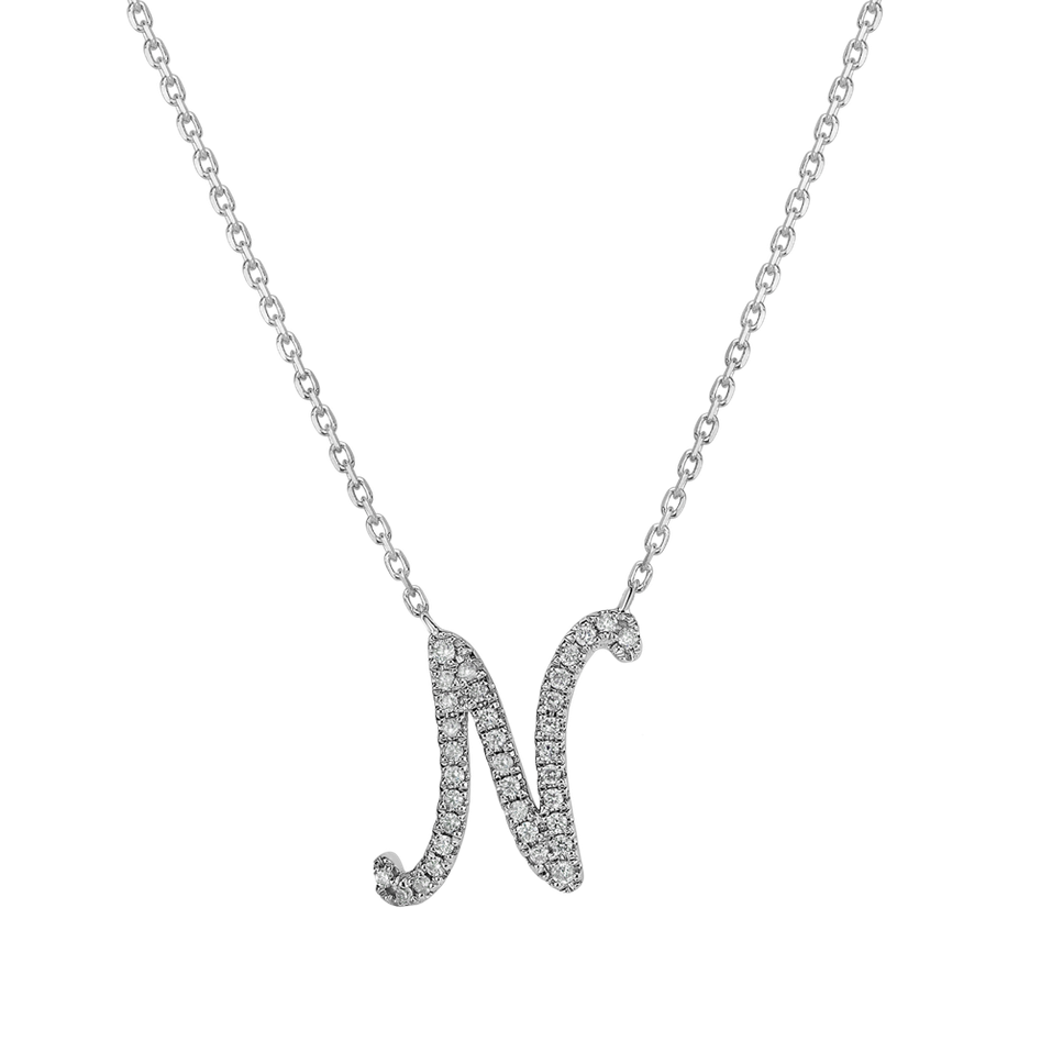 Diamond necklace Curly Glitter N