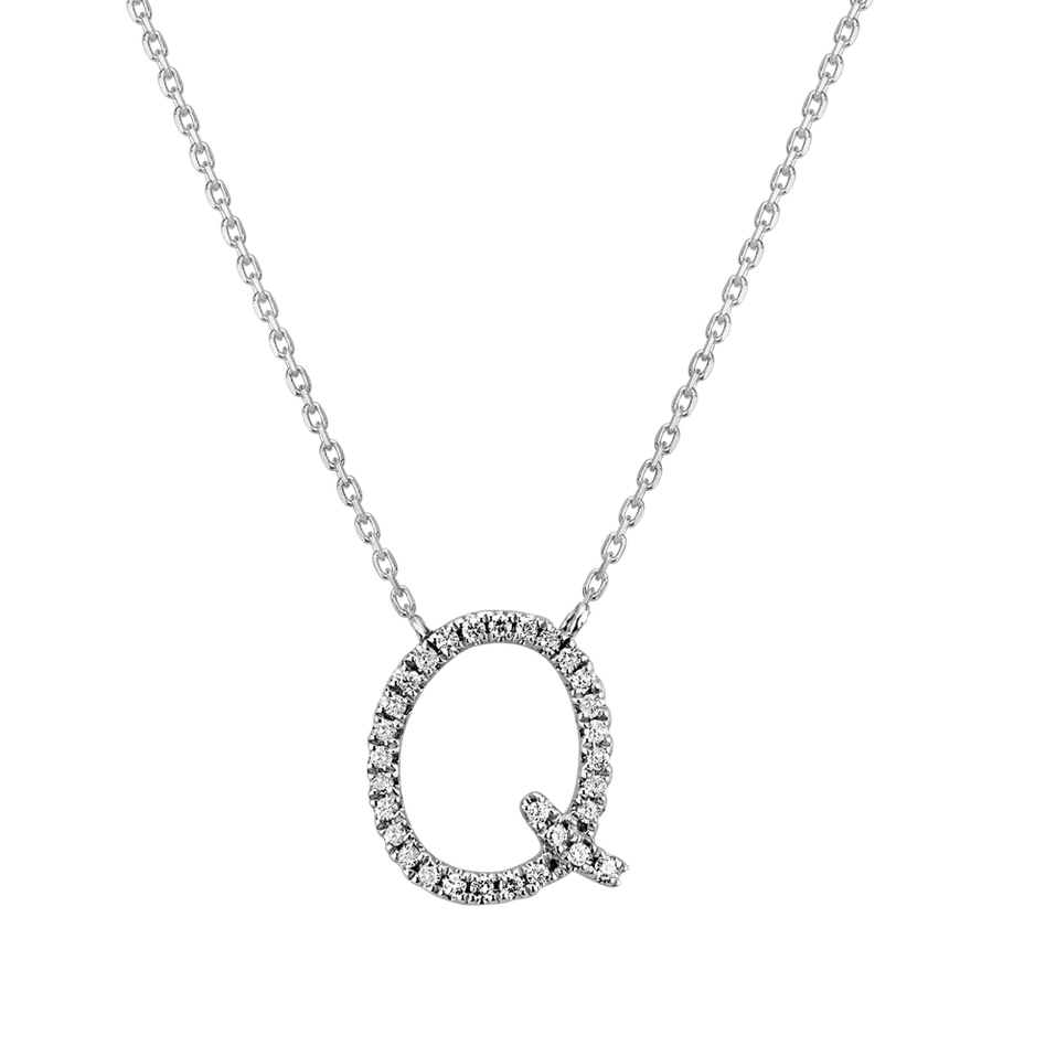 Diamond necklace Curly Glitter Q