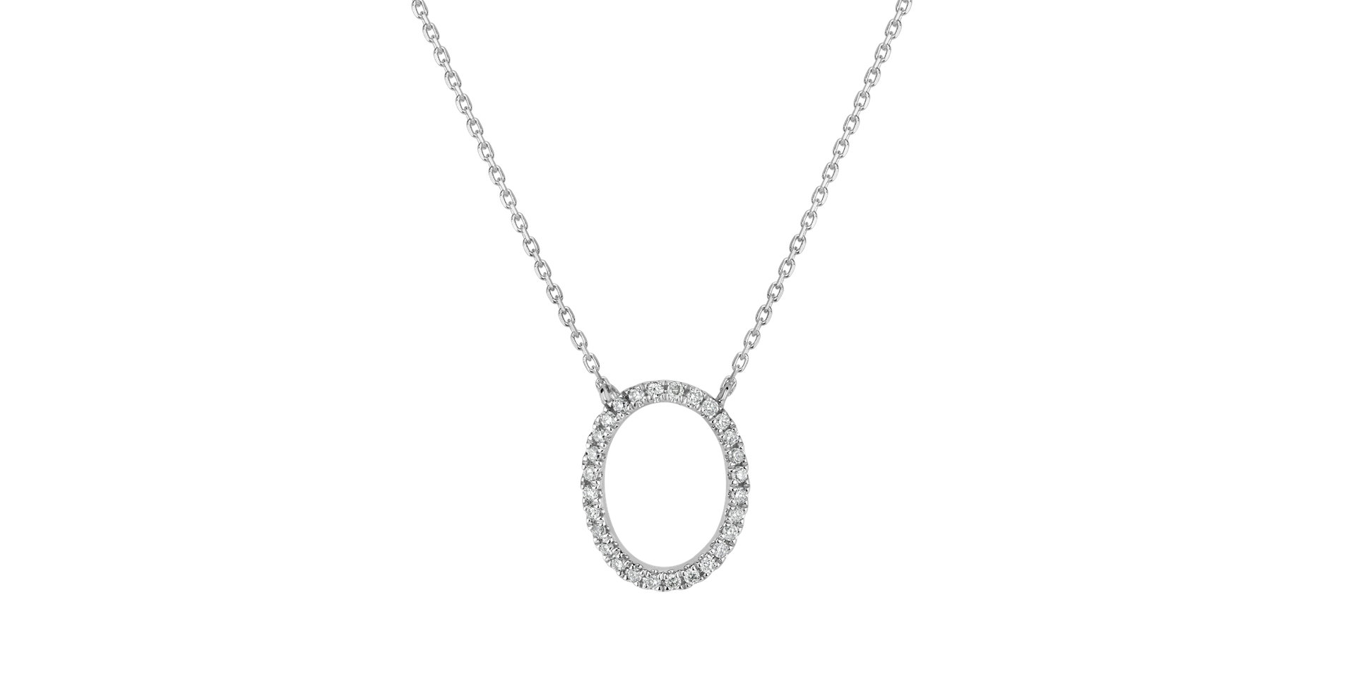 Diamond necklace Curly Glitter O