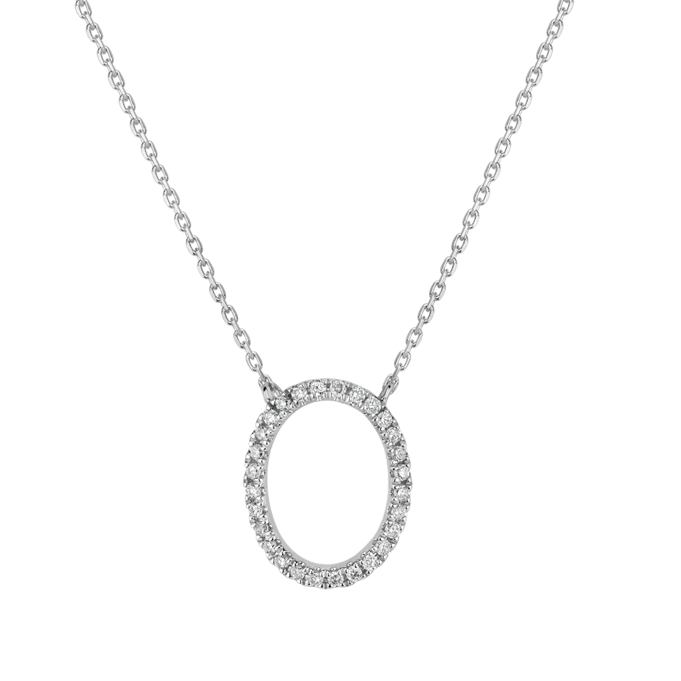 Diamond necklace Curly Glitter O