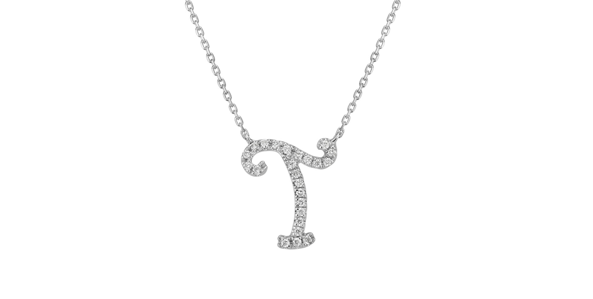 Diamond necklace Curly Glitter T