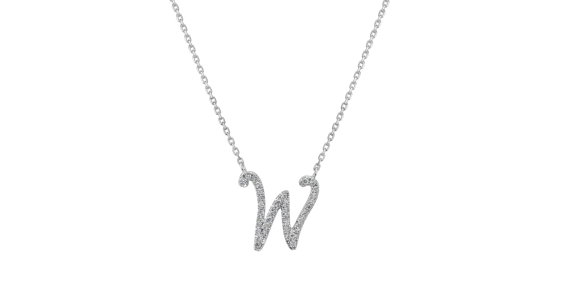 Diamond necklace Curly Glitter W