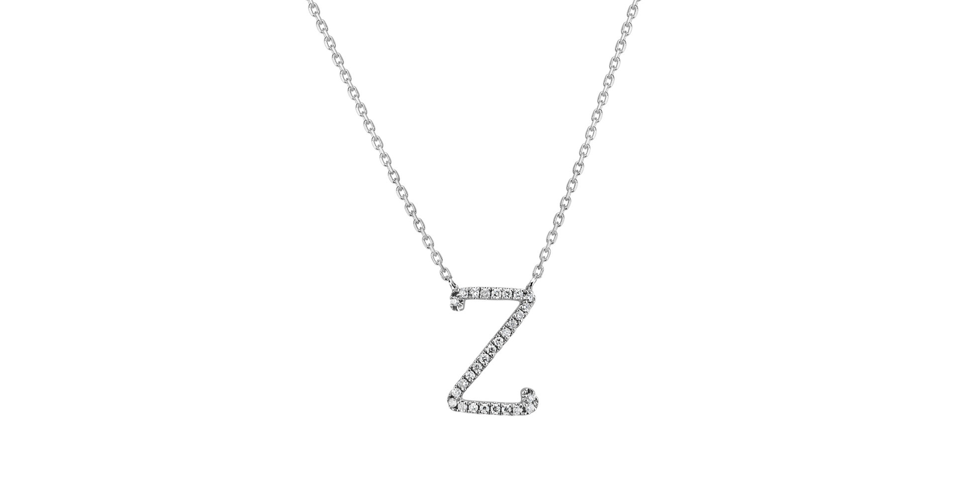 Diamond necklace Curly Glitter Z