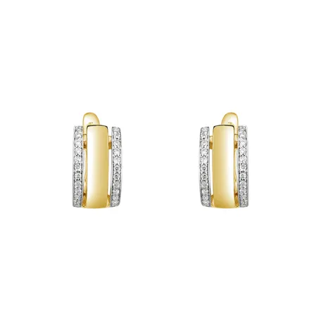Diamond earrings Amazing Symetry