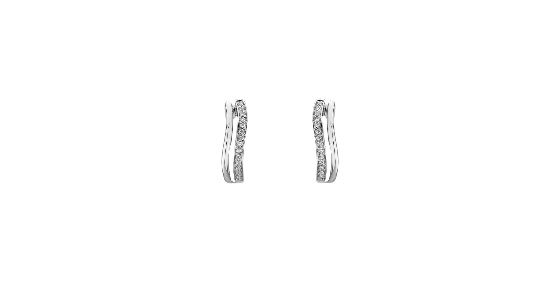 Diamond earrings Brilliant Waves