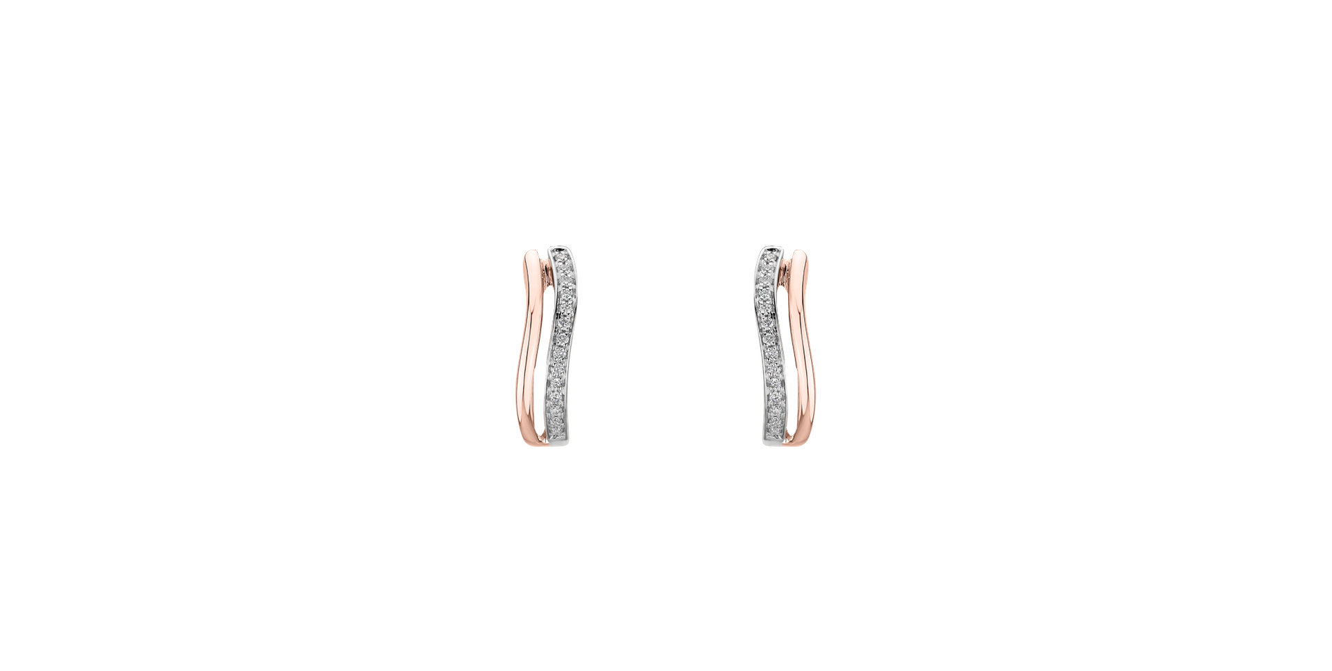 Diamond earrings Brilliant Waves