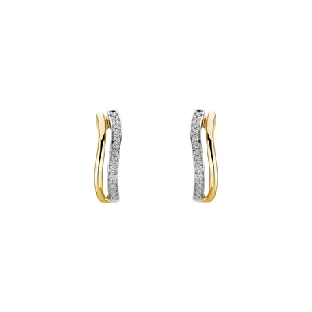 Diamond earrings Brilliant Waves