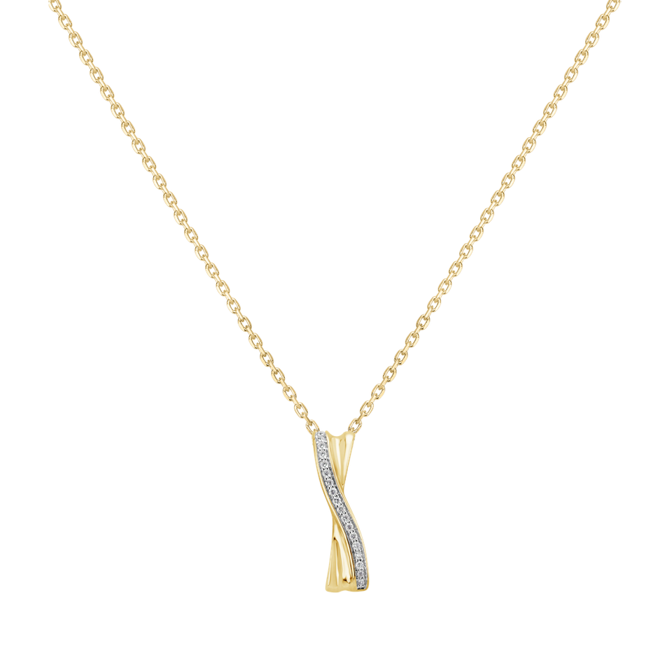 Diamond pendant Shiny Ribbon