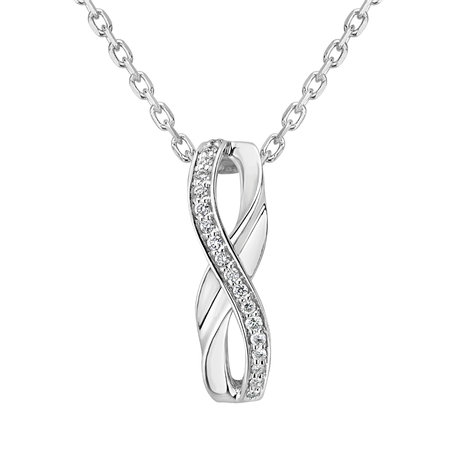 Diamond pendant Sparkling Infinity