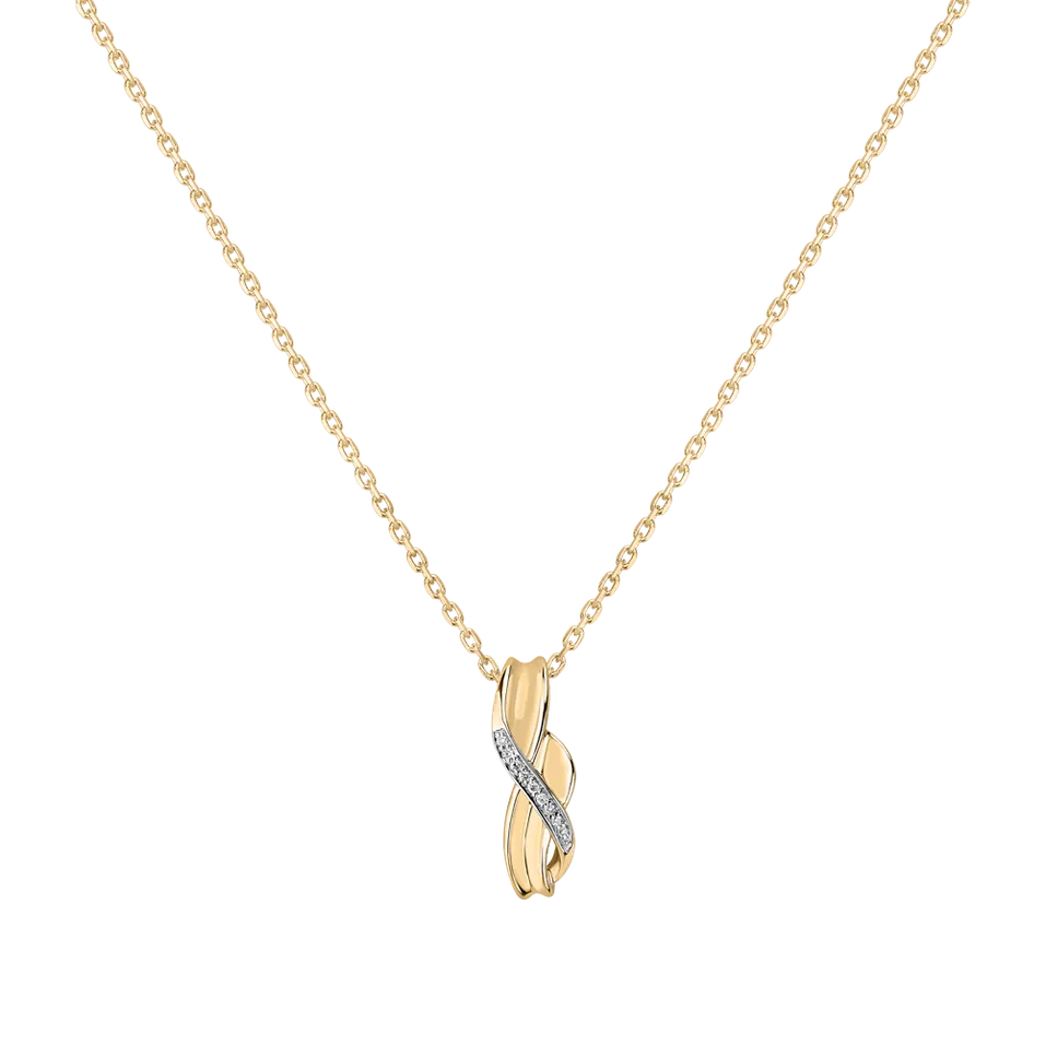 Diamond pendant Essential Wave