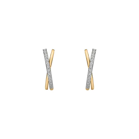 Diamond earrings Radiant Impulse