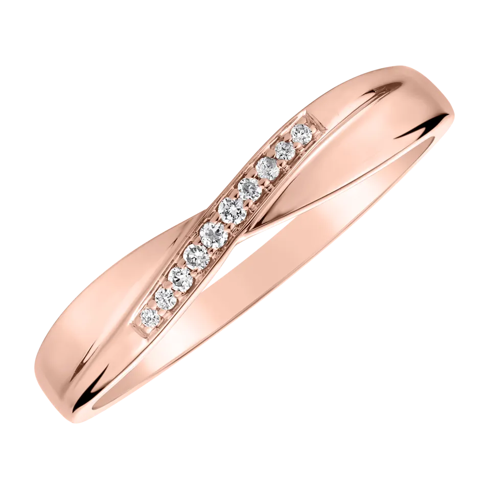 Diamond ring Lovely Crossing