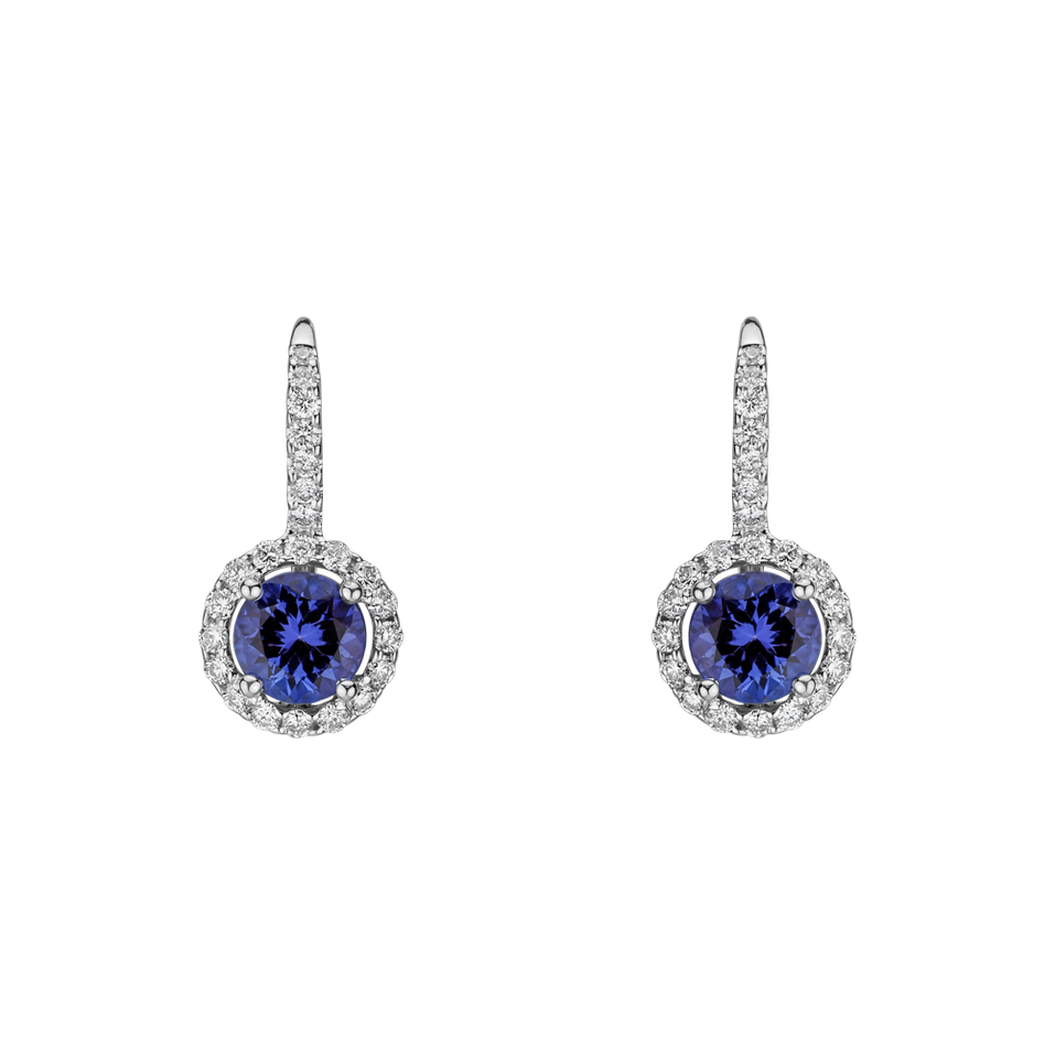 Diamond earrings with Tanzanite Hollywood Passion