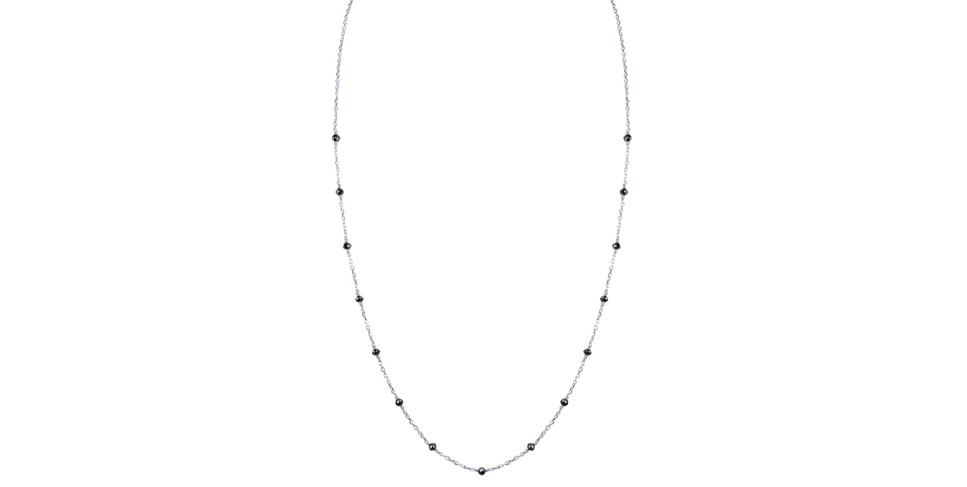 Necklace with black diamonds Dark Melody