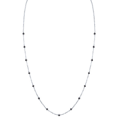 Necklace with black diamonds Dark Melody
