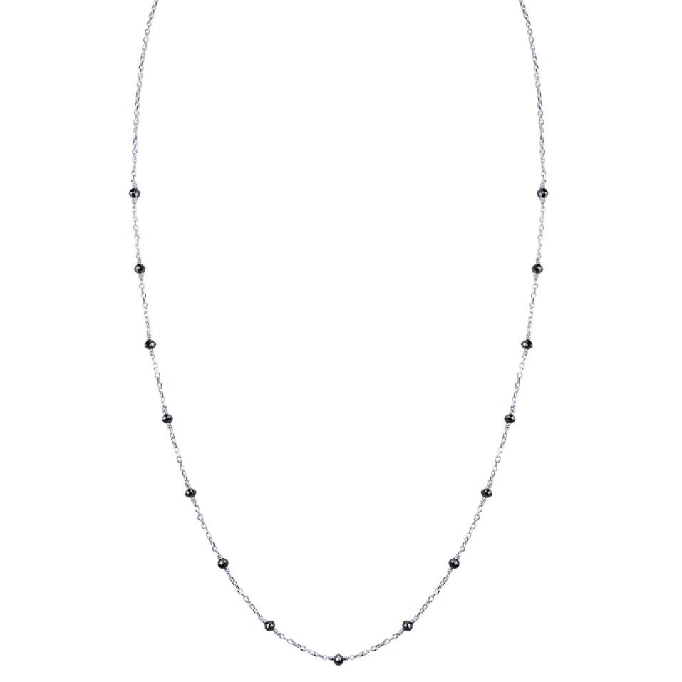 Necklace with black diamonds Dark Melody