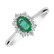 Diamond ring with Emerald Princess2