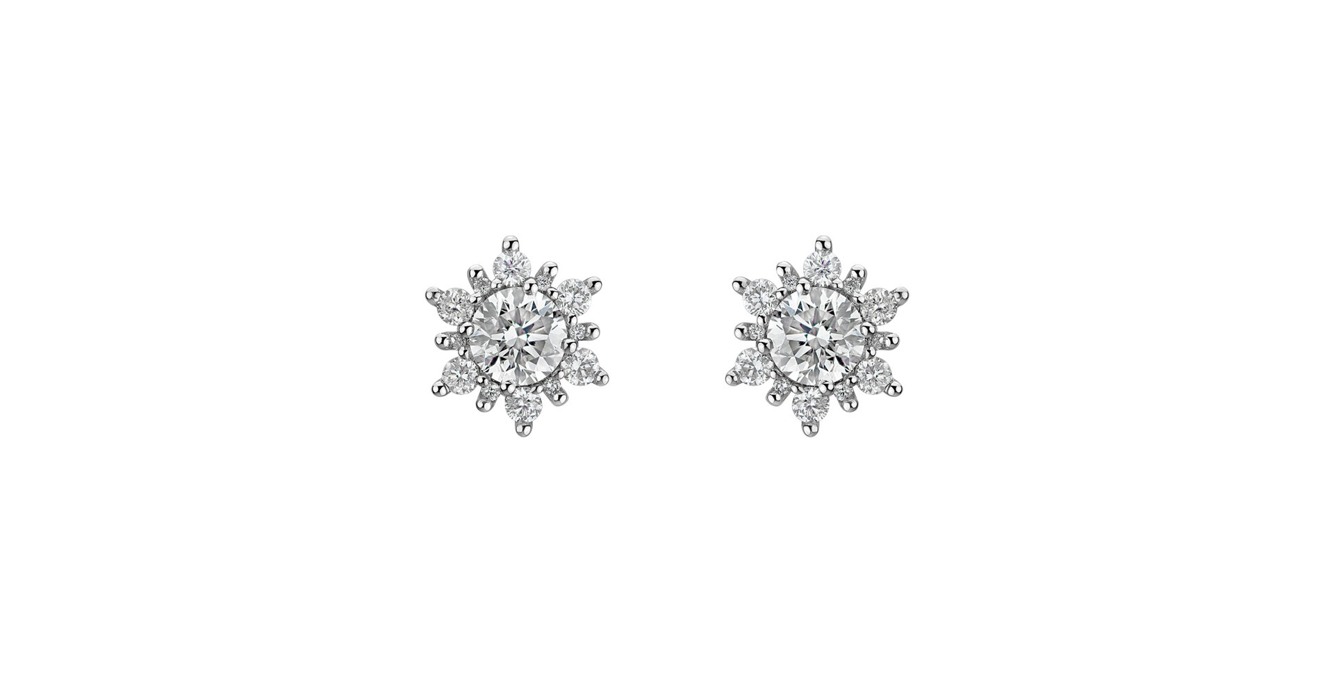 Diamond earrings Snow Star