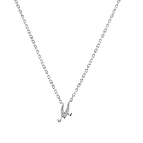 Diamond necklace Curly Diamonds M