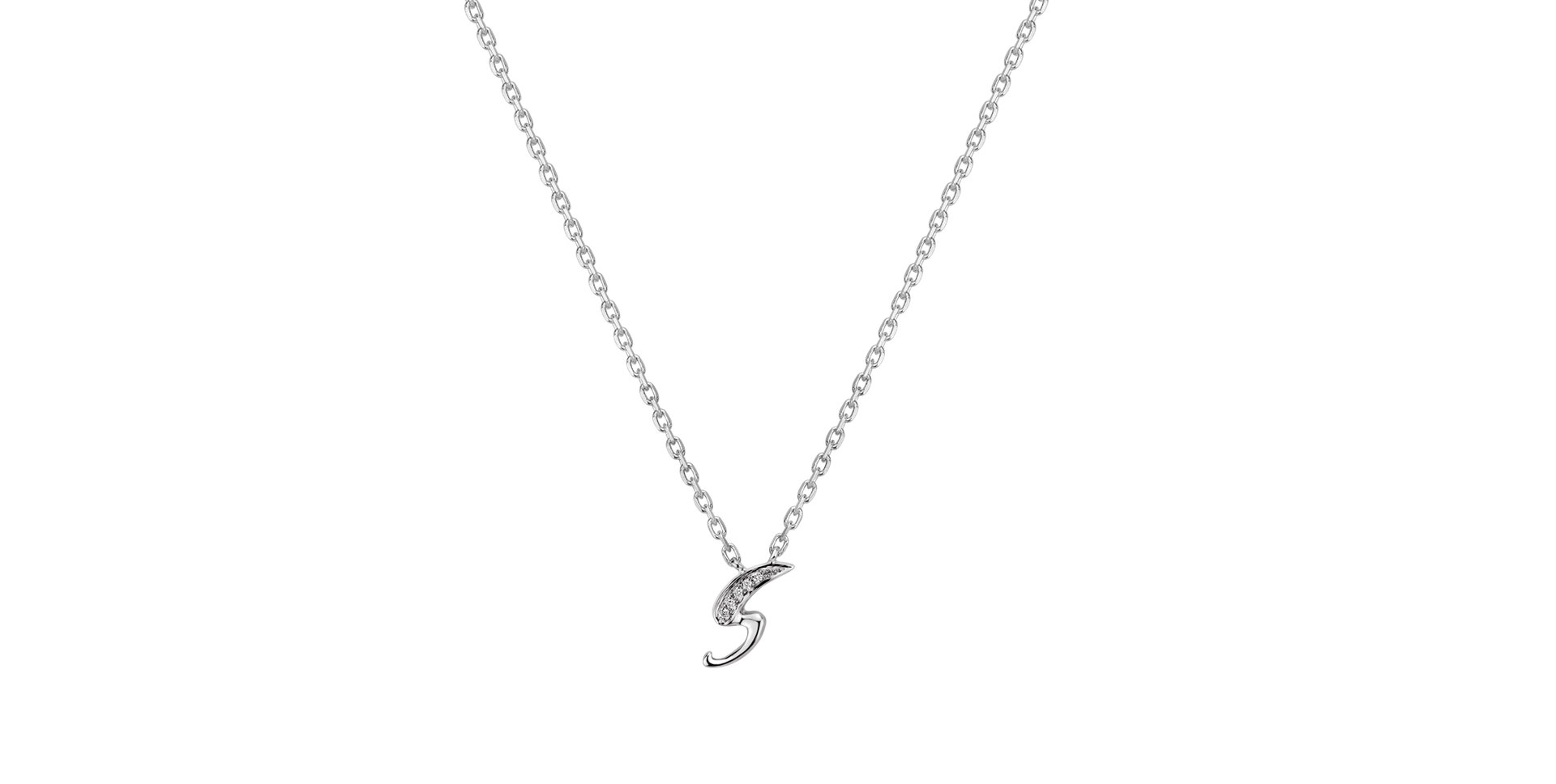 Diamond necklace Curly Diamonds S