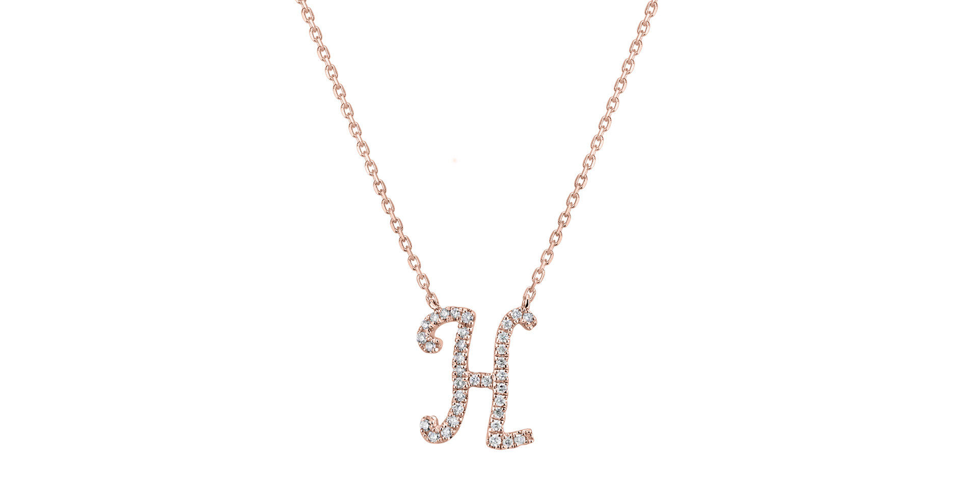 Diamond necklace Curly Glitter H