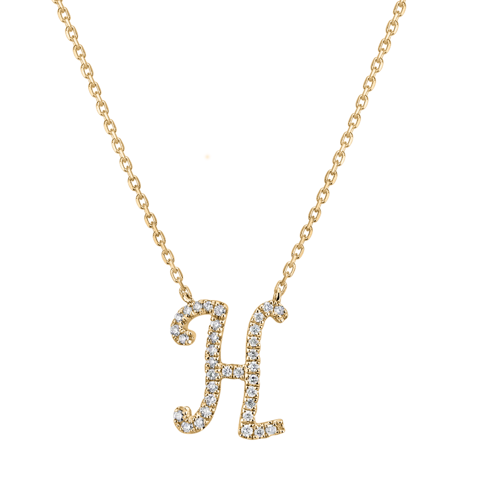 Diamond necklace Curly Glitter H