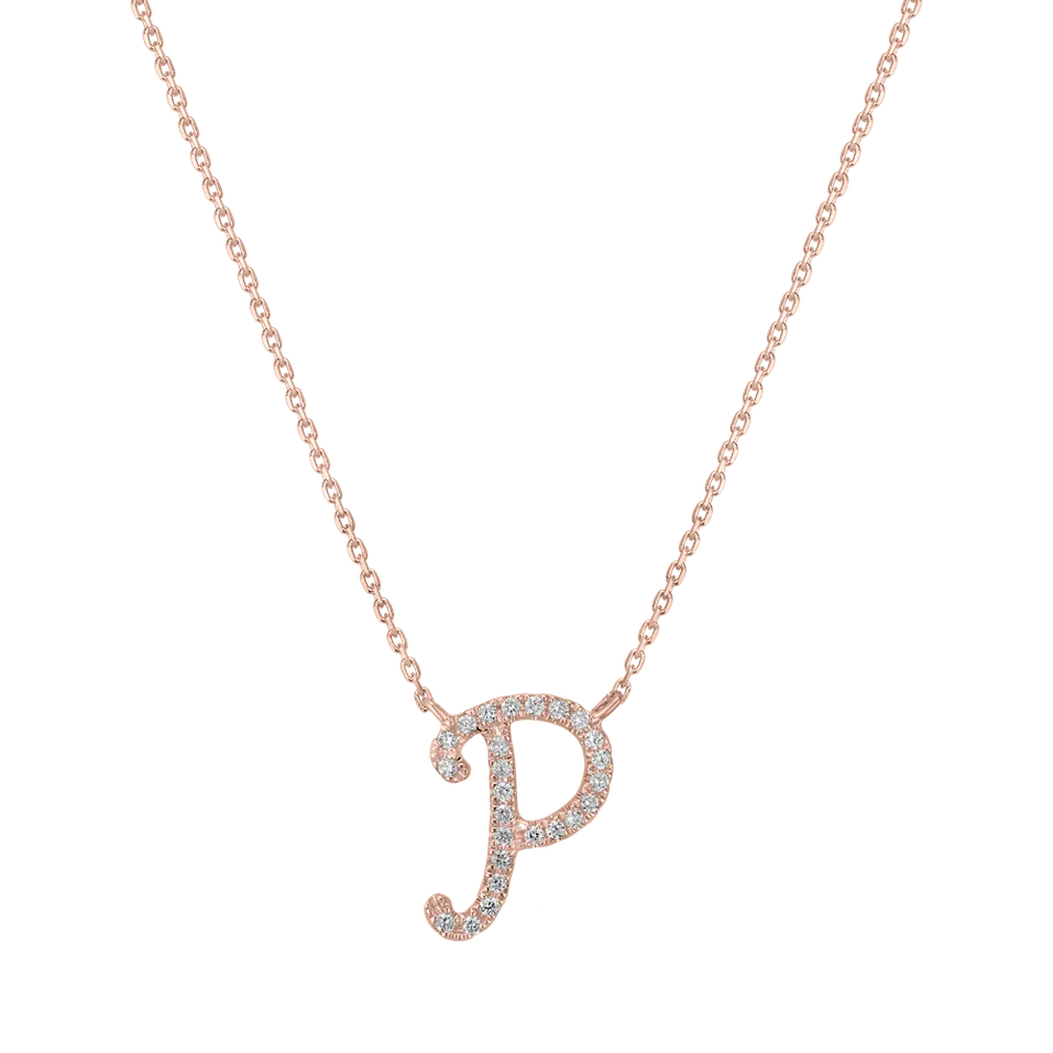 Diamond necklace Curly Glitter P