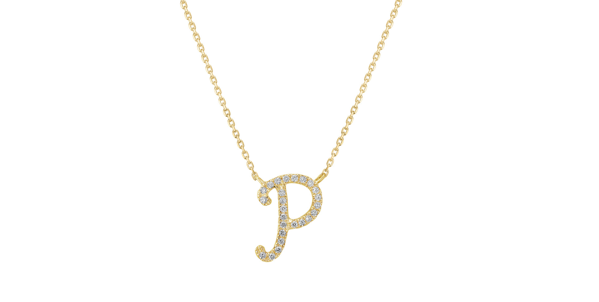 Diamond necklace Curly Glitter P