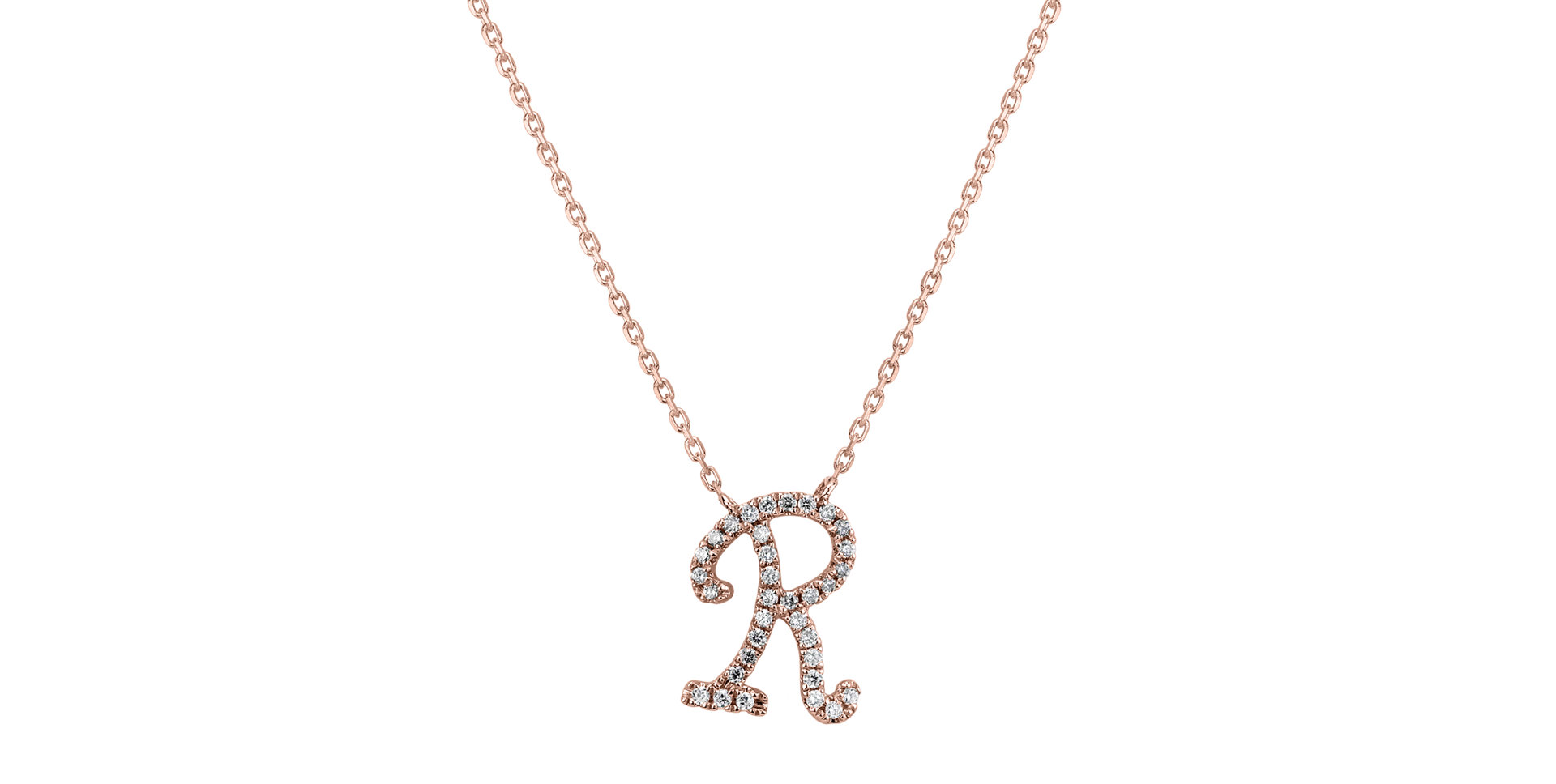Diamond necklace Curly Glitter R
